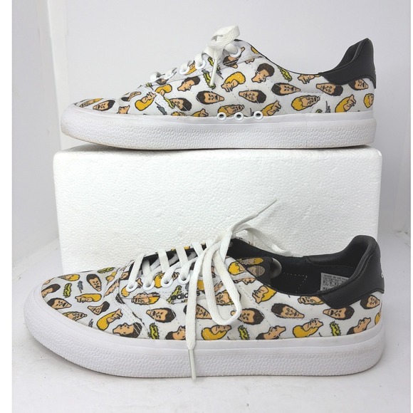 adidas Other - Adidas 3MC Beavis and Butt-Head Skate Shoes White Canvas DB3508 Mens 8.5